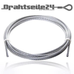 Drahtseil 1mm 1,5mm 2mm 3mm 4mm 5mm 6mm 8mm 10mm 12mm 14mm 16mm | 0,5m - 200m - Bild 1 von 18