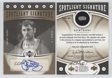 2006-07 Upper Deck Ovation Spotlight Signature Gold /25 Brent Barry #SS-BA Auto