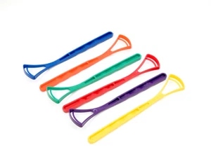 6 Tongue Cleaner Scraper Dental Oral Mouth Lingual Hygiene Plastic 121-1011 - Picture 1 of 9