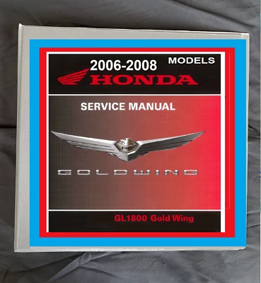 2006 2007 2008 Honda Goldwing gl1800 manual de serviço de oficina de reparo de motocicleta  - Imagem 1 de 4