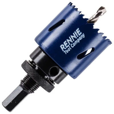 52mm Hole Saw HSS M35 Cobalt Bi-Metal Cutter Bit With Adapter & Pilot Drill - Image 1 of 4