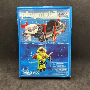 PLAYMOBIL 4910 Dinghy With Diver Brand New Sealed - Picture 1 of 5