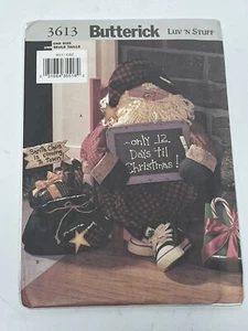 Natale conto alla rovescia Babbo Natale bambola Greeter 22" modello NON TAGLIATO B3613 lavagna natalizia - Foto 1 di 2