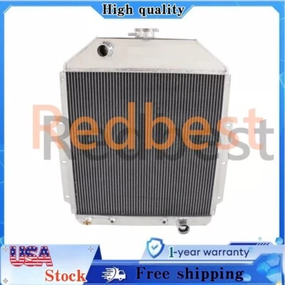 Radiador de 3 filas #4252 21,5" H para Ford serie F 1948-1952 F3 F4 base 2,0-3,9 L Foto 1 de 4