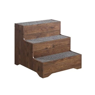 beeNbkks Furniture Style Dog Stairs, Pet Steps for Small Dogs and Cats, Woode...