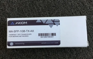 Axiom MA-SFP-1GB-TX-AX 1000BASE- Transceiver for Meraki - Picture 1 of 3