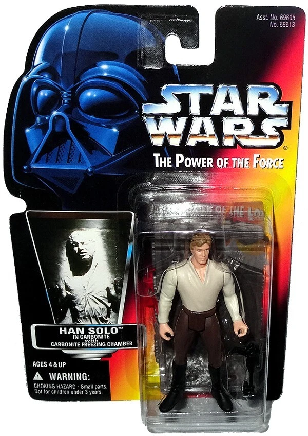 Figura de acción Star Wars Han Solo carbonita cámara congelada POTF tarjeta roja Kenner! Foto 1 de 1