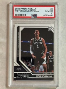 2023-24 Panini Instant Victor Wembanyama Rookie RC #19 Spurs PSA 10 - Picture 1 of 2