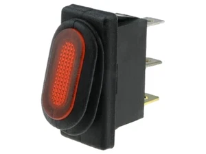 R13 70B8 01 R Rocker; Spst ; Pos: 2; an / Aus ; 10A/250VAC; Rot ; IP65; Lampe ; - Bild 1 von 1