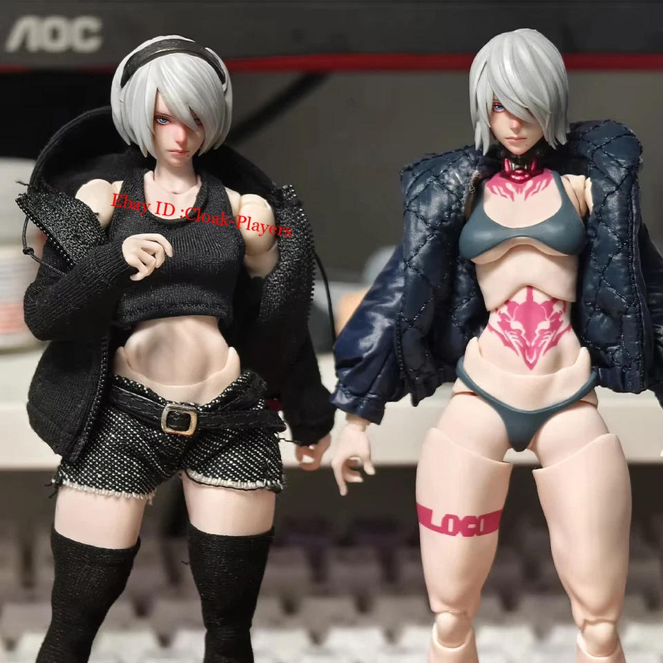 1/12 Scale 2B Nier Mechanical Era Head Carving Model For 6in Action Figure Body - Image 1 of 4