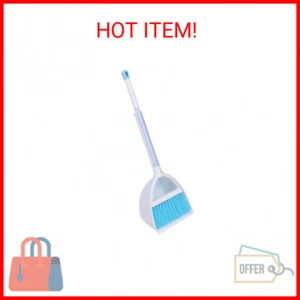 Mini Broom&Dustpan, Home&Kitchen Sweeping for Kids(White+Blue) - Picture 1 of 2