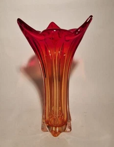 Murano Vase rot Höhe 30 cm - Bild 1 von 2