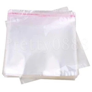 500 Stck. Kunststoff Klar CD Wiederverschließbar Wickelhülle 6,3x6,1 Zoll - Bild 1 von 8
