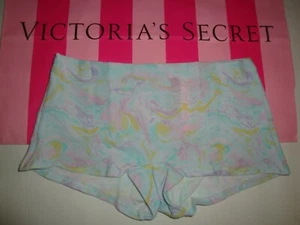 NEW VICTORIA'S SECRET "PINK" BOYSHORT PANTY PASTEL MARBLE WITH LOGO ON BACK XL - Picture 1 of 2