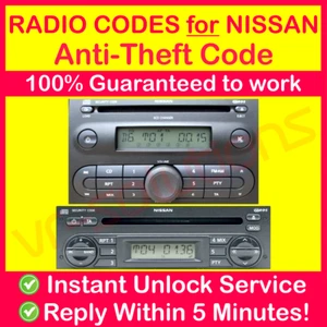 Nissan Radio Code K12 Blaupunkt Pin Note Note Micra Schlüssel Sofort & Expert Service - Bild 1 von 3
