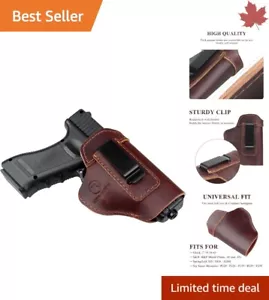 Leather Holster - Glock, Sig Sauer, Springfield, S&W - 16.6 x 13.2 x 3.8 - Picture 1 of 9