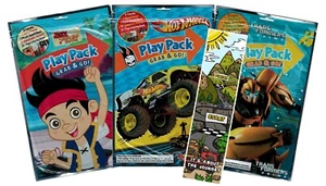 NEW 4pc Boys Coloring Items Hot Wheels Jake Transformers + Colorable Bookmark - Picture 1 of 5