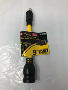 9 In 12/3 15A Utilitech Pro Locking Adapter Cord - Picture 1 of 4