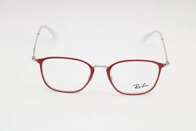 Ray-Ban Rb1056 4081 Polished Silver On Red Kids Eyeglasses Frames 46-17-130 - Image 1 of 4