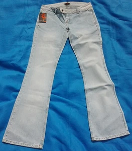 W29 L32 Hüftjeans Crack hellblau Damen Neu - letzter Artikel - Restbestand - Bild 1 von 3