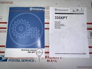 Husqvarna 335XPT 335 XPT Service Werkstatt Reparatur & bebildertes Teilehandbuch - Bild 1 von 6