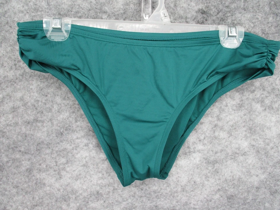 Shade & Shore Womens Swimwear Medium Bikini Tankini Bottoms Green Stretch Summer - Image 1 of 4