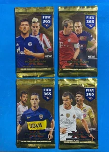 Panini Adrenalyn Fifa 365 2016 Bustine Packets (4) Tutte Diverse Nuove Sigillate - Imagen 1 de 2