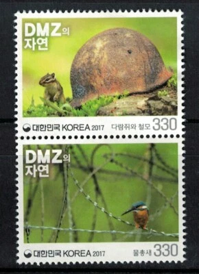 COREA DEL SUR 2017 NATURALEZA EN DMZ SEGUNDA SERIE (PÁJARO Y ARDILLA) SE-INQU... - Imagen 1 de 3