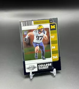 Aidan Hutchinson 2022 Chronicles Contenders Optic College Ticket Rookie RC Lions - Picture 1 of 2