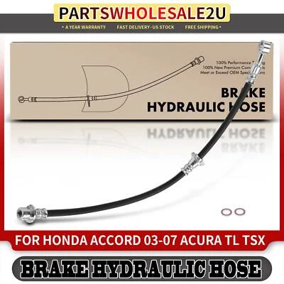 Front Right Side Brake Hydraulic Hose for Honda Accord 03-07 Acura TSX TL 04-08 - Image 1 of 4