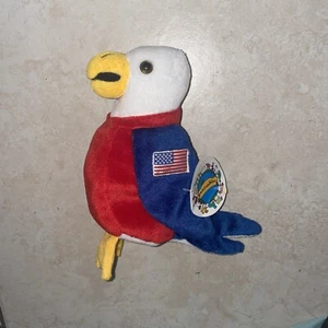 Peaceable Planet Bald Eagle USA Plush Toy Flag Retired Collectible “Uncle Sammy” - Picture 1 of 5