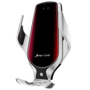 15W Clamping Wireless Automatic Fast Charging Charger Car Mount Phone Holder - Picture 1 of 3