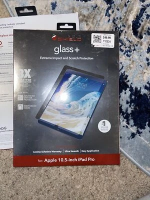 New ZAGG iPad pro 10.5 Screen Protector Invisible Shield Glass+ - Image 1 of 2