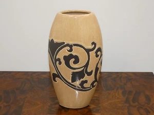 14"x8"x4" Almond IMAX Ceramic Vase - Picture 1 of 3