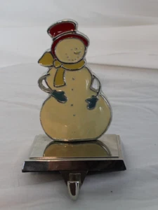 Snowman Stocking Holder with Hat Scarf and Mittens - Picture 1 of 3