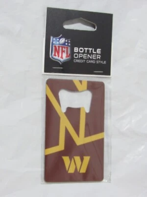 NFL Washington Commanders Credit Card Shaped Bottle Opener Logo by Fanmats - Image 1 of 2