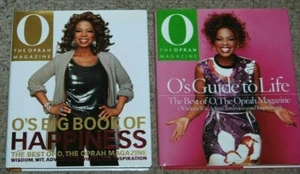 Lot 2 Oprah Winfrey The O Magazine Big Book of Happiness & Guide to Life Books - Picture 1 of 6