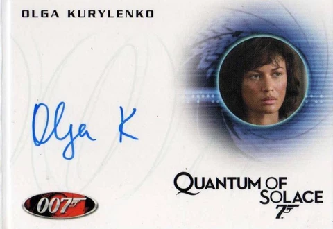 Olga Kurylenko Autograph James Bond Quantum Trost Max Payne Autograph Cover