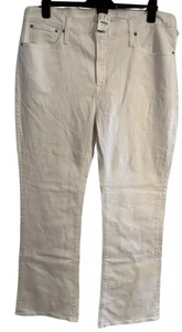 NWT $98 J.CREW Cowboy White Bootcut Denim Jeans Mens Sz 34x31 - Picture 1 of 7