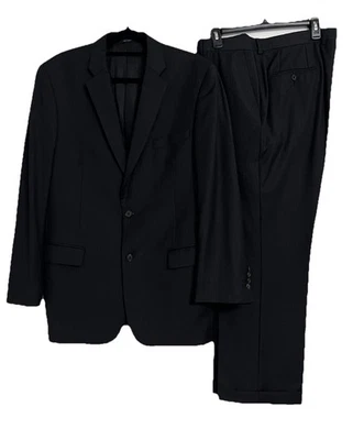 Traje John Varvatos EE. UU. 2 piezas Blazer Hombre 44L Pantalón 38 Rayas Delancy Lana Moderno Foto 1 de 4
