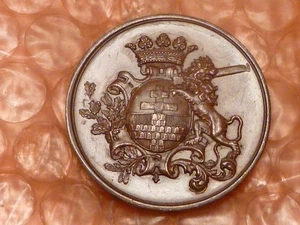 Belgium Medallion Token 1866 21 APRIL Uncirculated Copper #4C - Picture 1 of 3