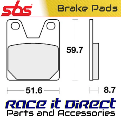 Тормозные колодки для YAMAHA YZF R7 1999 задние гоночные Carbon Tech SBS - Изображение 1 из 4