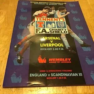 1989 FA Charity Shield - Arsenal v Liverpool - Football Programme - Picture 1 of 1
