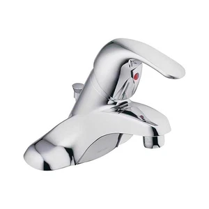 Moen WS84503 Chrome One-Handle Smooth Curves&Minimalist Low Arc Bathroom Faucet - Picture 1 of 2