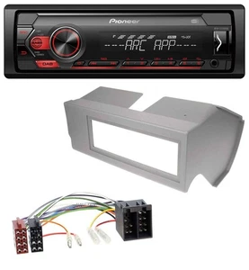 Pioneer DAB 1DIN MP3 AUX USB Autoradio für Fiat Panda (bis 2002) - grau - Bild 1 von 6