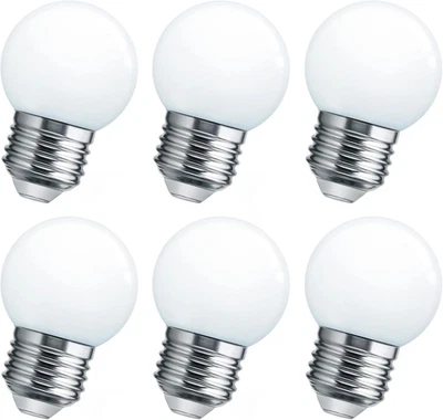 LED Night Light Bulb, Globe Small LED Light Bulbs 15W Equivalent, E26 Medium Scr - Image 1 of 4