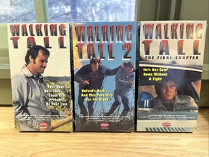 WALKING TALL Part 1 2 3 Final Chapter VHS lot Full Series Trilogy New Video - Picture 1 of 5