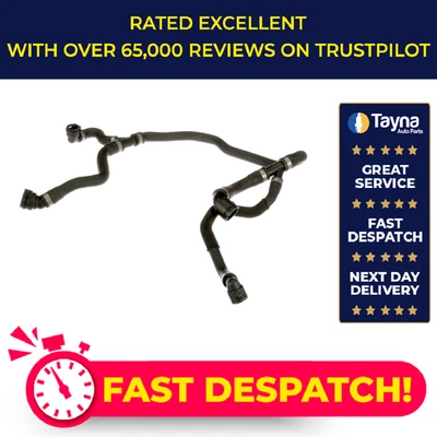 Heater Hose fits BMW 530 F10, F11 3.0 10 to 13 N52B30A Coolant Gates 17127578403 - Image 1 of 4
