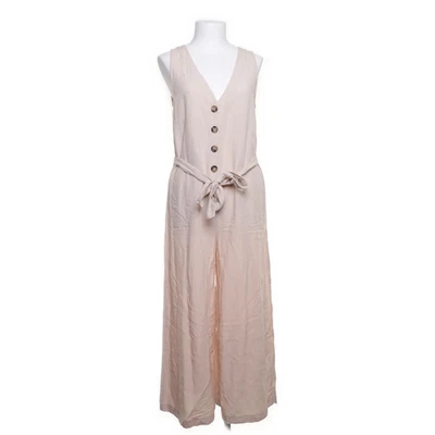 H&M, Jumpsuit, Größe: 38, Beige, Viskose/Baumwolle/Leinen, Einfarbig, Damen #FOP - Bild 1 von 4