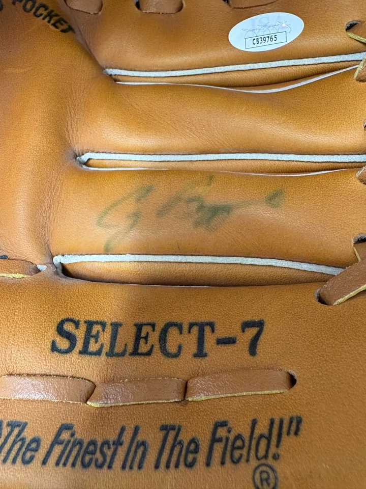 Craig Biggio Signed Baseball Glove JSA - Image 1 of 4